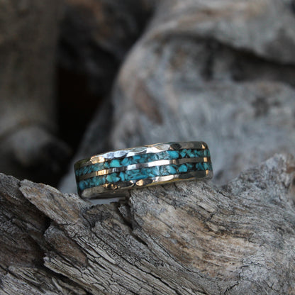 [Mt. Hill] Turquoise Chip Inlay Ring
