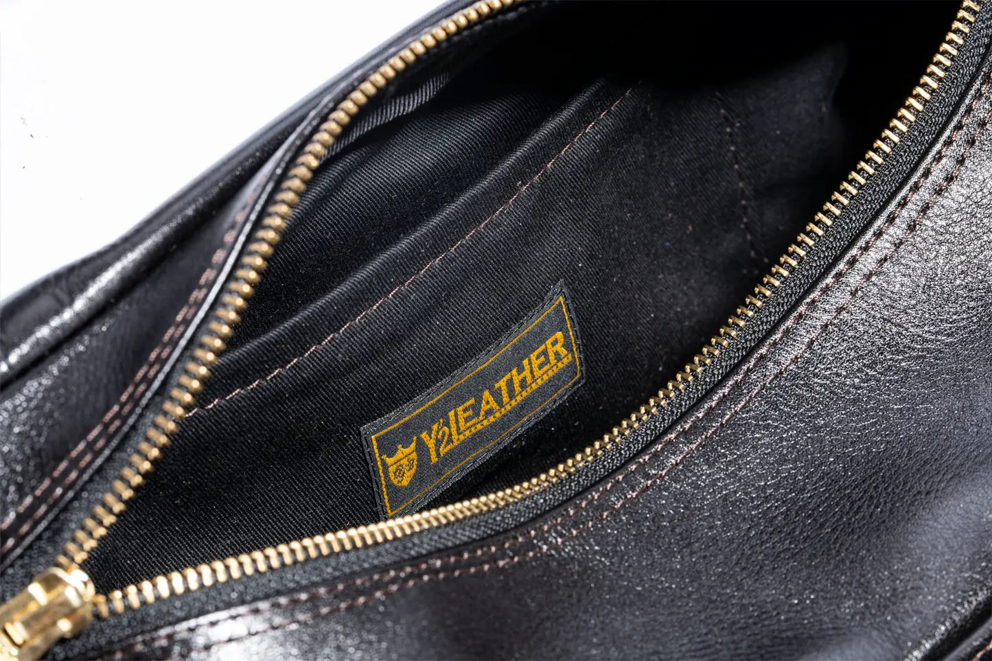 Y2 LEATHER ANILINE STEER WAIST BAG
