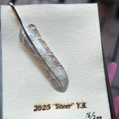 [Yusuke Kosaka] "Steer" Silver Feather Pendant