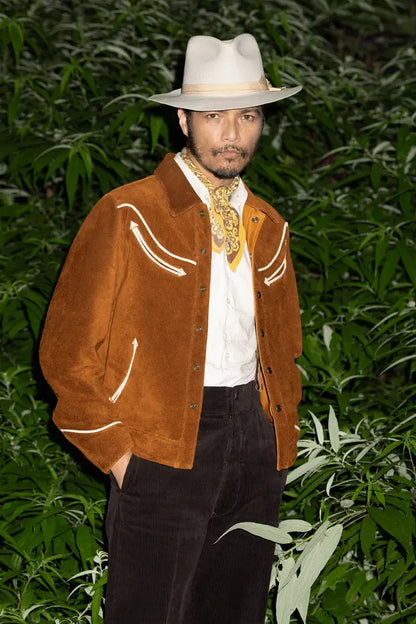 [Y’2 Leather] Steer Roughout & Saddle Horse Western Shirt Jacket