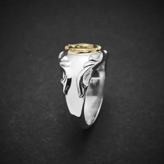 [Dear Blossom] Gold Naja Arabesque Relief Ring