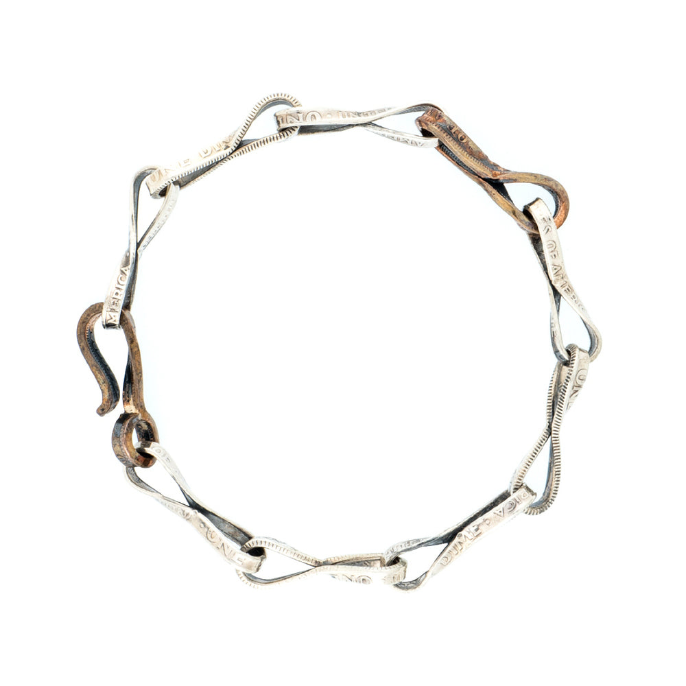 North Works Twisted Coin Bracelet E-046