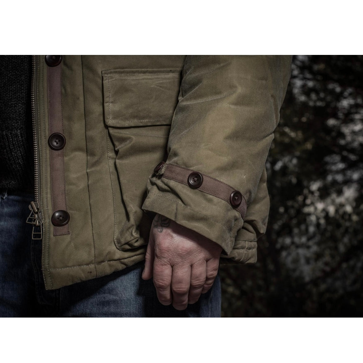 [Fleurs de Bagne] Snow Parka waxed jacket
