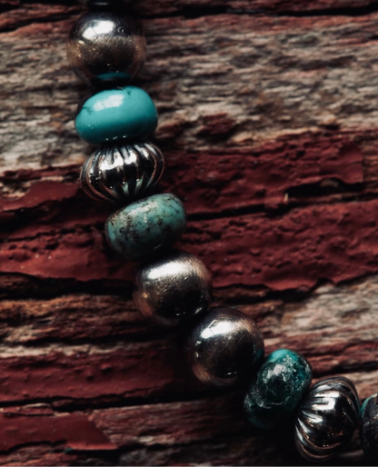 [Kazoo] “Blue Star” Turquoise Beads Bracelet