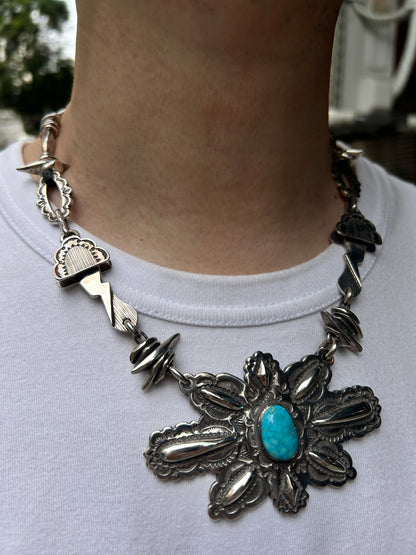 [Mt. Hill] Story Necklace Hand- Stamped Pendant