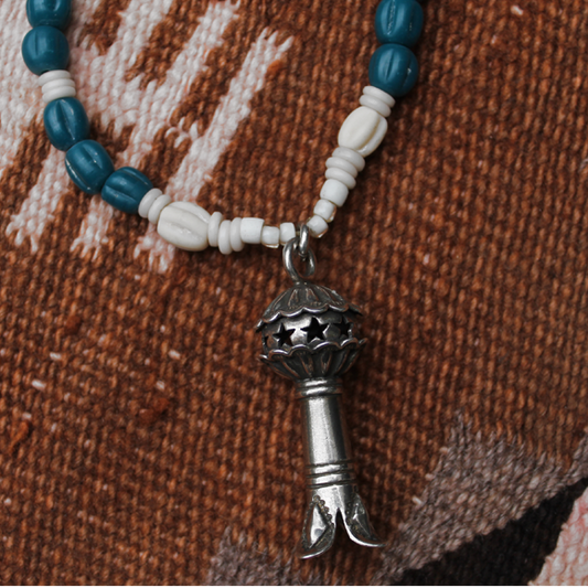 Mt.hill Squash Blossom Beads Necklace