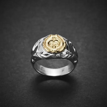 [Dear Blossom] Gold Naja Arabesque Relief Ring