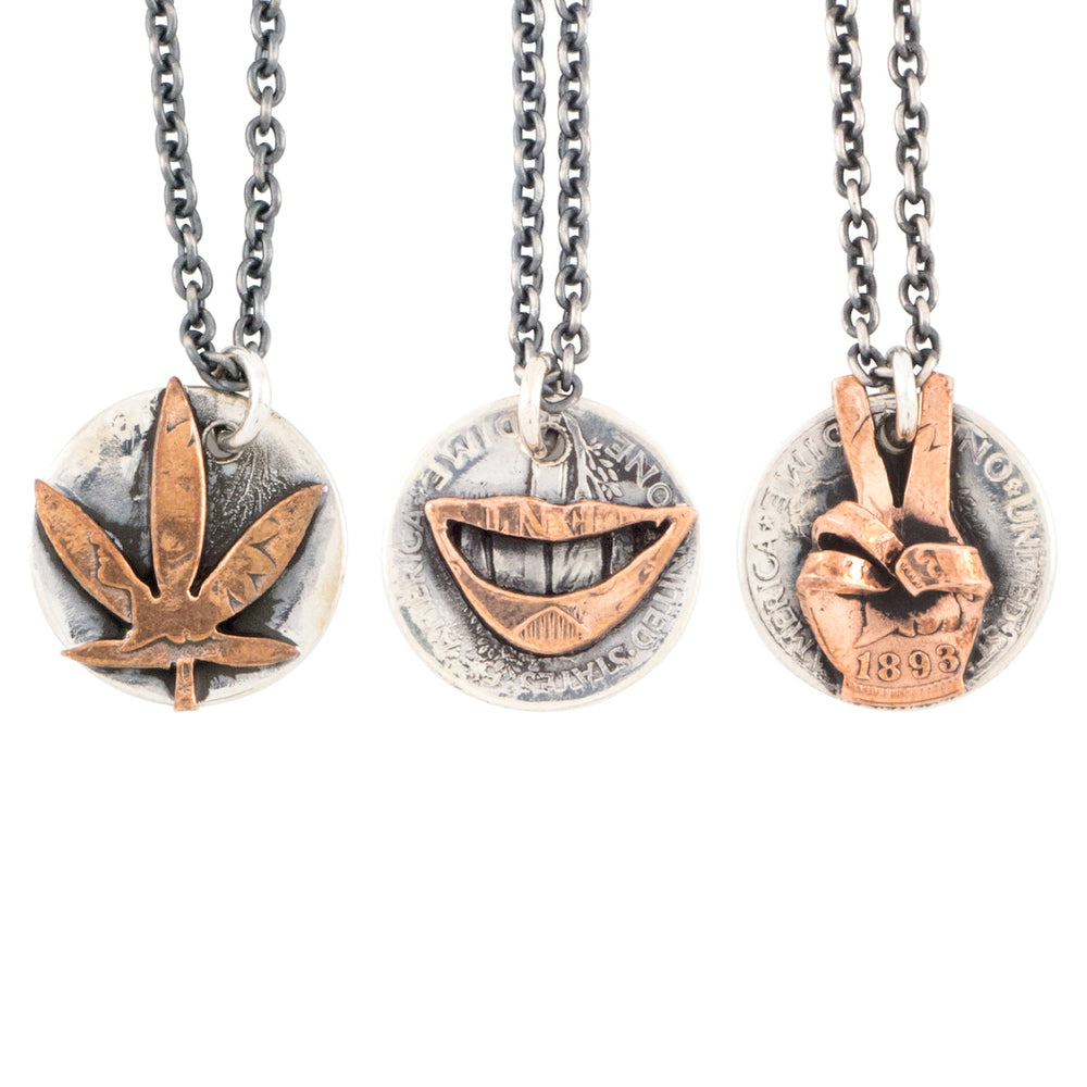 [North Works] N-601 Antique Coin Pendant Necklace