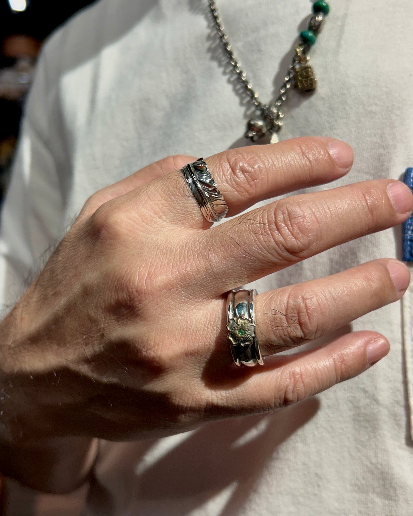 [Mt. Hill] Silver Feather Ring