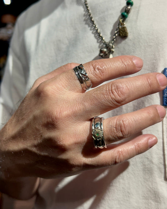[Mt.hill] Silver Feather Ring