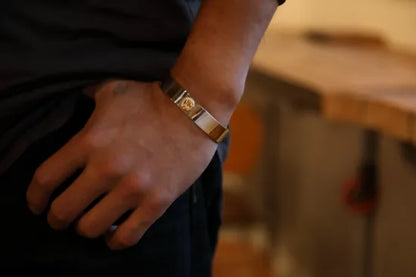 [Dear Blossom] Naja Eagle 18k gold/silver Bangle