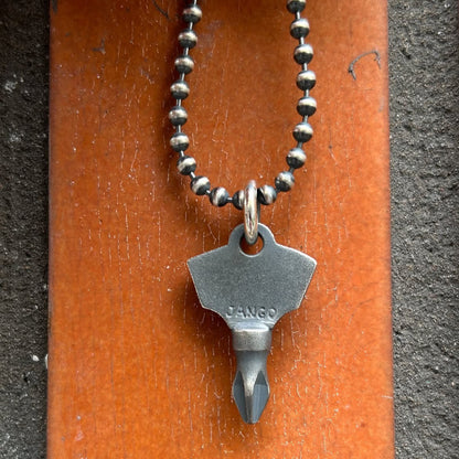 [Jango] Screw Driver Cross Slot pendant/necklace 925 silver