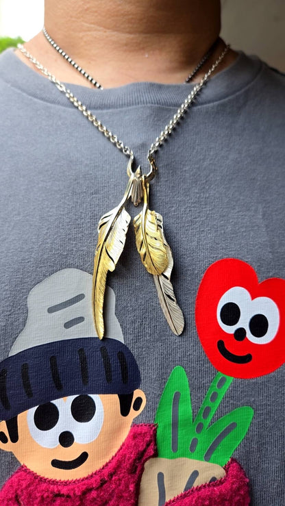 [Yusuke Kosaka] "Go Well" Silver Feather Pendant