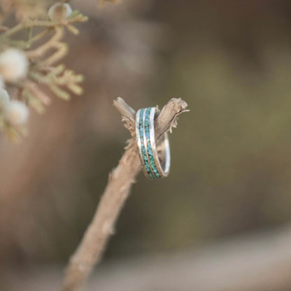 [Mt. Hill] Turquoise Chip Inlay Ring