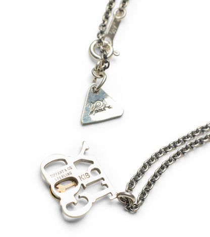 [Blind Man Togs] Smiley Try God necklace- 18ct gold/925 sterling silver