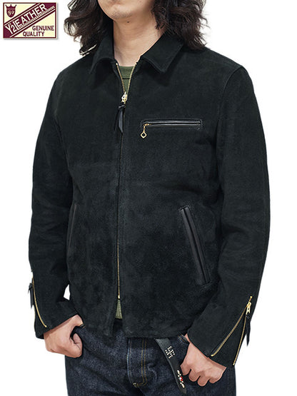 [Y’2 Leather] TR-65 Steer Roughout Single Riders Jacket