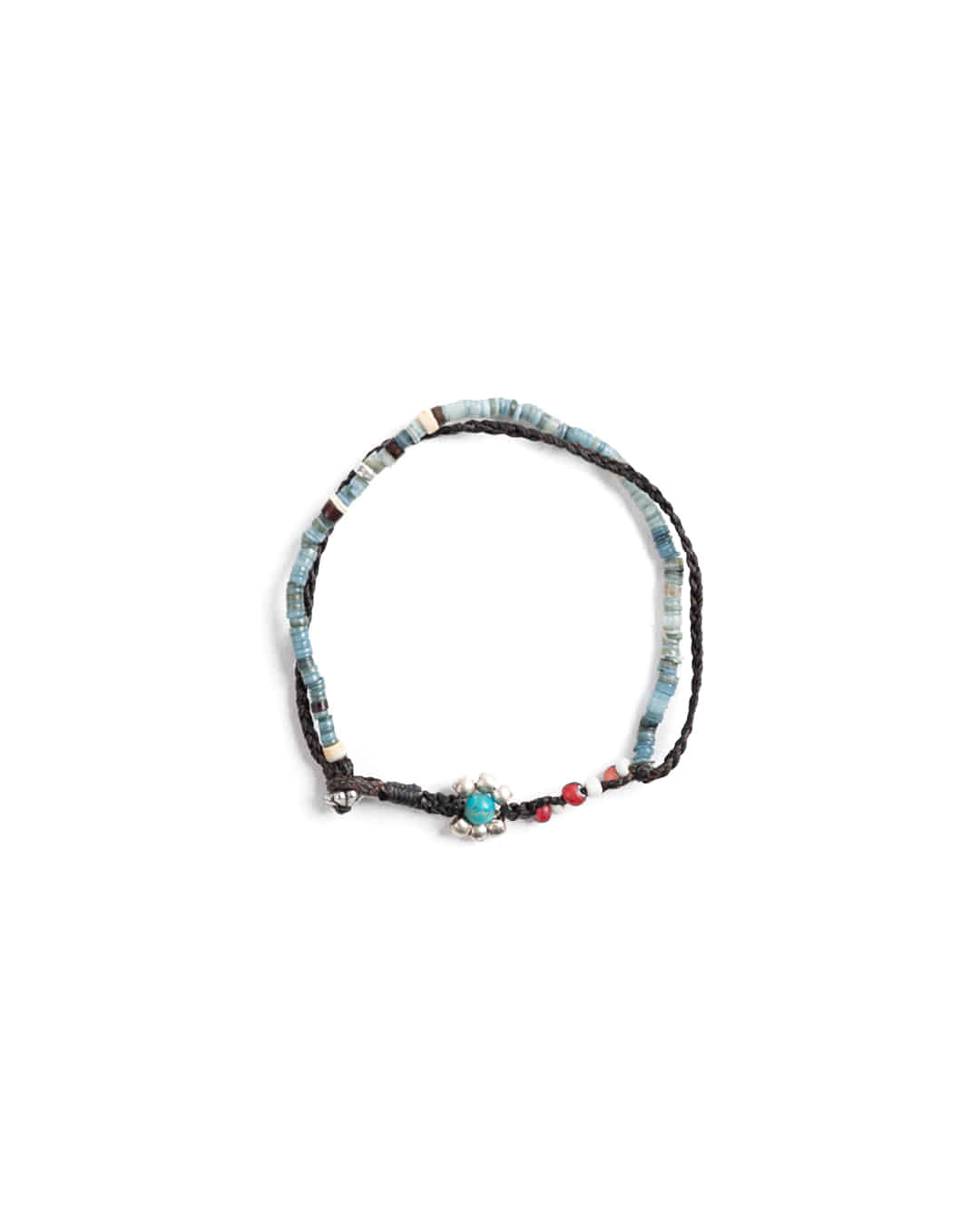 [North Works] D-819 銀花串珠手鍊