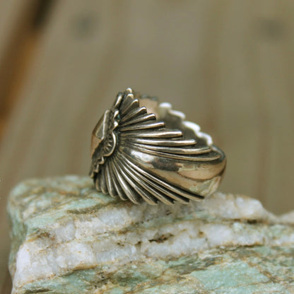 [Mt.hill] Sun Burst Ring with Silver Eyedazzler