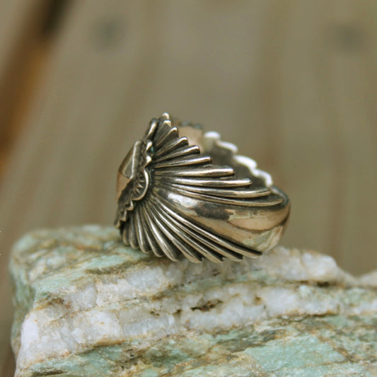 [Mt.hill] Sun Burst Ring with Silver Eyedazzler