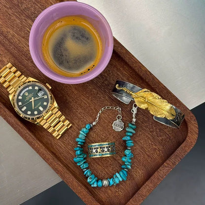 [Kazoo] Blue Chips Turquoise Bracelet