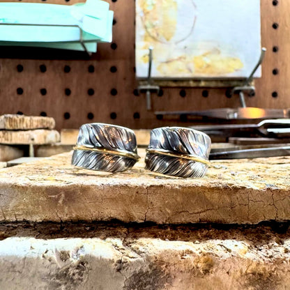 [CHOLOS] Gold Stem Feather Ring