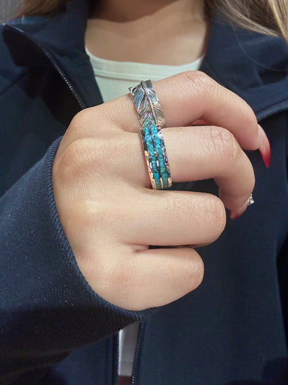 [Mt.hill] Silver Feather Ring