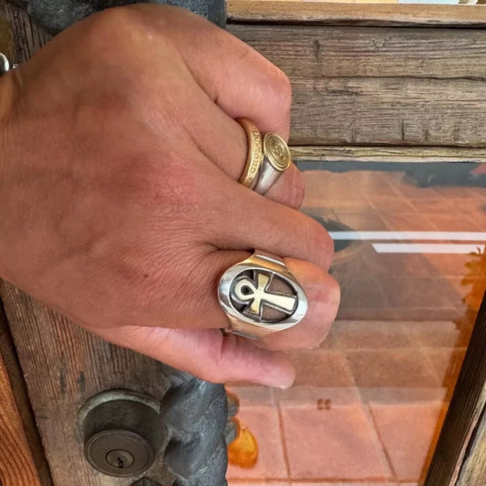 [CHOLOS] ANKH Cross Ring