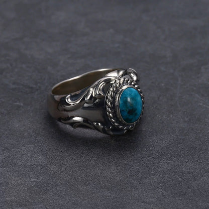 [Dear Blossom] Turquoise Relief Ring