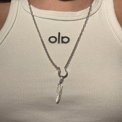 [Yusuke Kosaka] "Star" mini Silver Feather Pendant