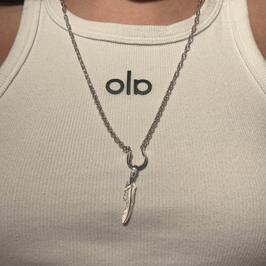 [Yusuke Kosaka] "Star" mini Silver Feather Pendant