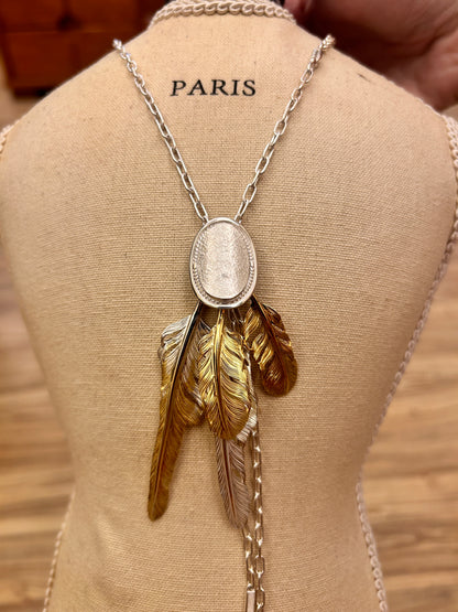 [Yusuke Kosaka] "Go Well" Silver Feather Pendant