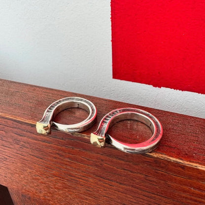 [CHOLOS] Stake Ring with gold top