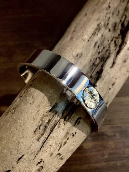 [Dear Blossom] Eagle 18k gold/silver Bangle