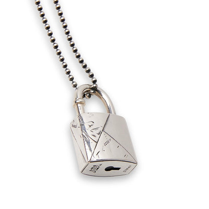 [Blind Man Togs] Mickey Padlock necklace/pendant- 925 sterling silver