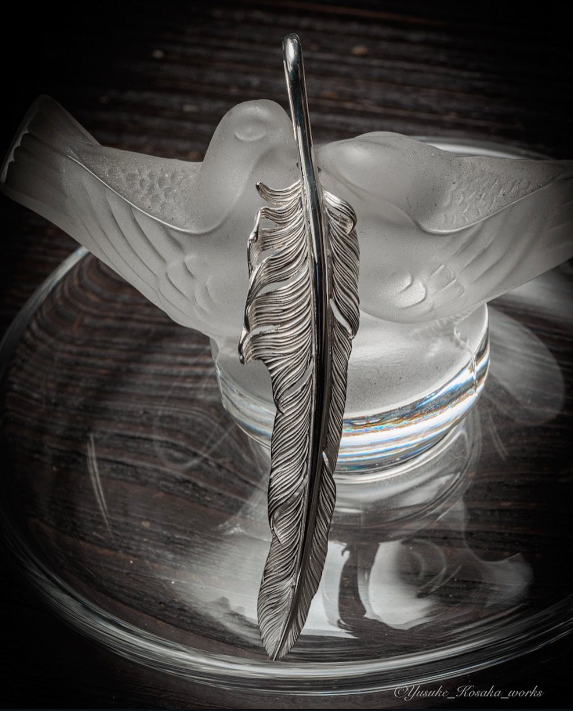 [Yusuke Kosaka] "Your Heart" Silver Feather Pendant