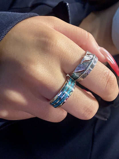 [Mt.hill] Silver Feather Ring