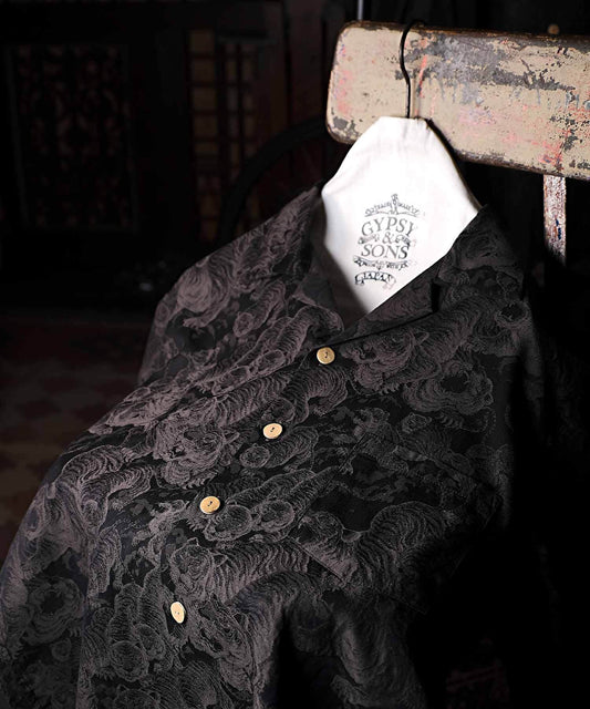 [Gypsy& Sons] GS2449927 HUNDRED TIGER SHIRTS Vintage Camp Collar Shirt