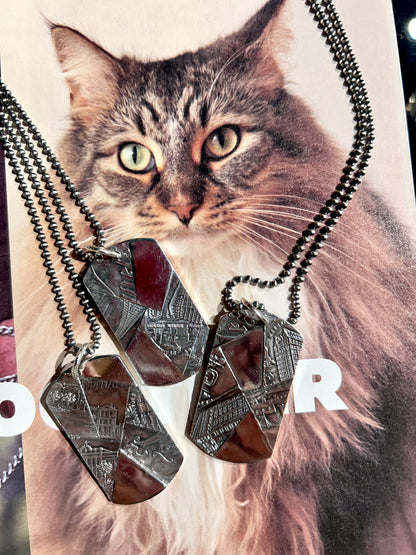 [Blind Man Togs] Mosaic Dog Tag necklace