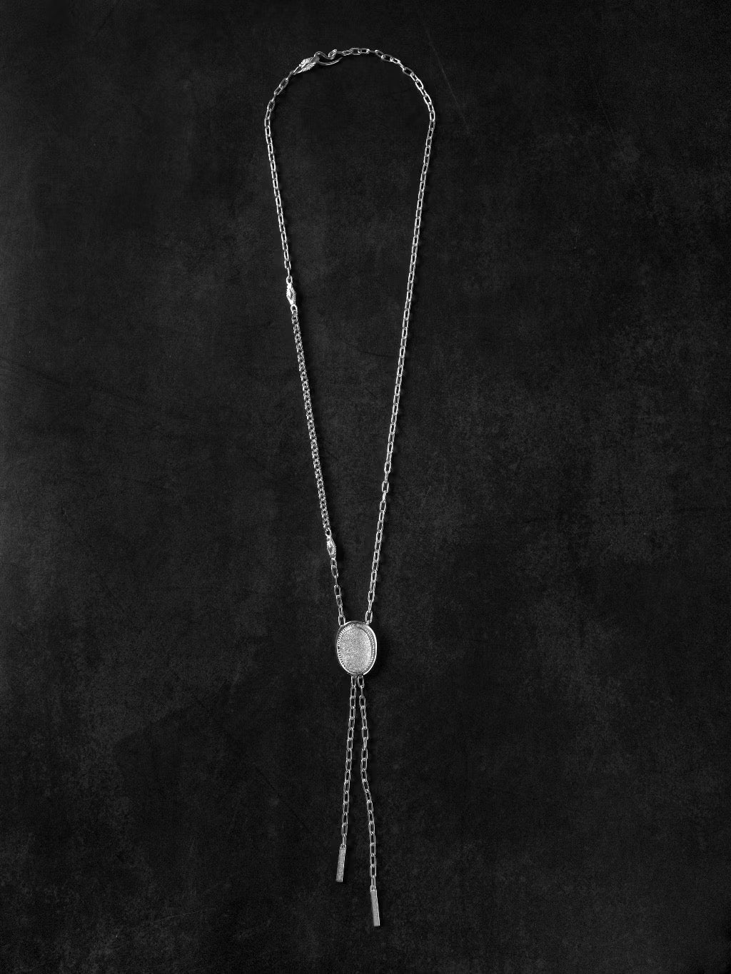[Yusuke Kosaka] Backer Chain shield tassel necklace