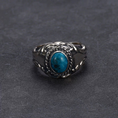 [Dear Blossom] Turquoise Relief Ring