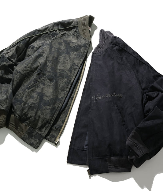 [Gypsy& Sons] Indigo Hundred Tiger Jacquard Souvenir Jacket