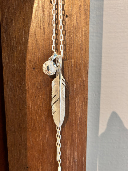 [Yusuke Kosaka] "50year" 925Silver Feather Pendant