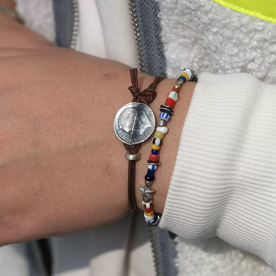 [North Works] Antique Coin Bracelet
