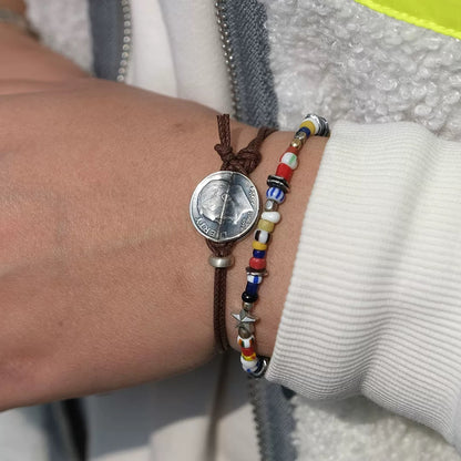 [North Works] Antique Coin Bracelet