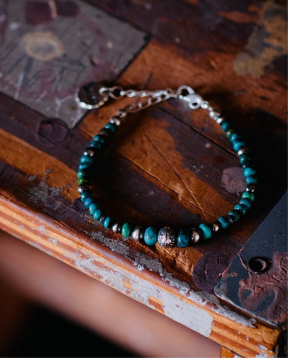 [Kazoo] “Big Sky” Turquoise Beads Bracelet