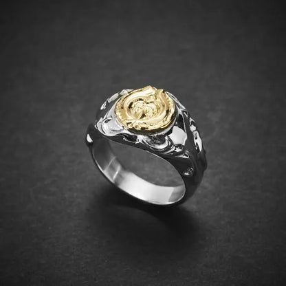[Dear Blossom] Gold Naja Arabesque Relief Ring