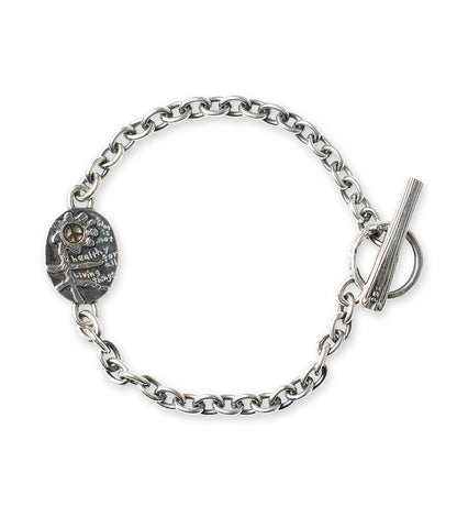 [Blind Man Togs] War is not healthy Bracelet- 18ct gold/ sterling silver