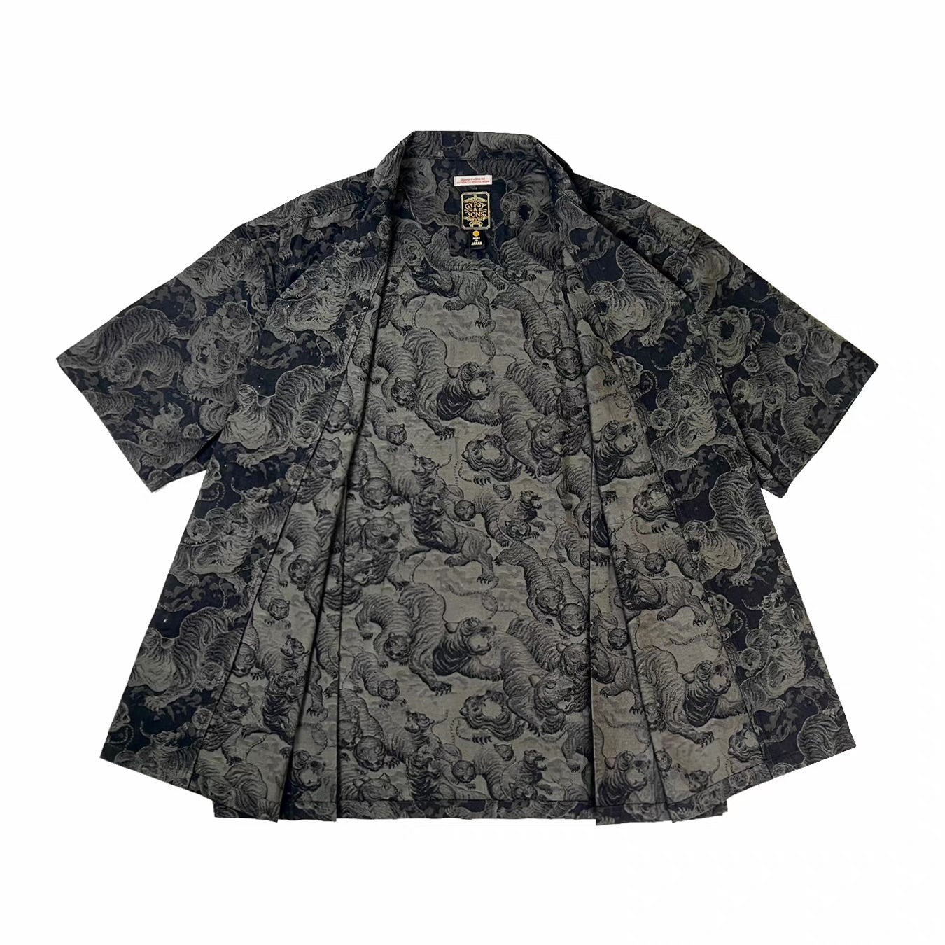 [Gypsy& Sons] GS2449927 HUNDRED TIGER SHIRTS Vintage Camp Collar Shirt