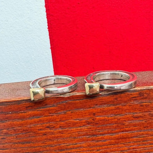 [CHOLOS] Stake Ring with gold top