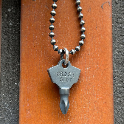 [Jango] Screw Driver Cross Slot pendant/necklace 925 silver